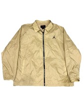 Jordan Essentials Men's Woven Basketball Jacket Sz 2XL Desert/Black DX9687-277