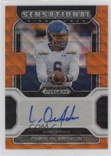 2023 Chronicles Draft Picks Orange Wave Prizm 32/75 Chris Oladokun Auto ig1