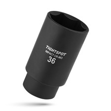 1/2 Inch Drive - 36 mm Deep Impact Socket with Anti-Rounding 6 Point Design, ...