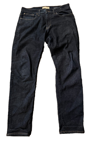 Madewell Mens Athletic Slim Jeans 34x32 Dark Wash Indigo Stretch Denim 34 x 32