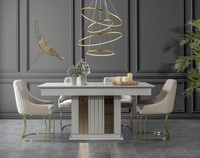 Esszimmer Set Hochwertig Garnitur Tisch 4X StüHle Design Modern MöBel Weiß