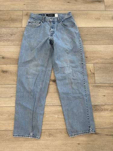 Vintage Levi’s 1990’s Baggy Loose Fit Silver Tab Jeans Measured Size 31x33