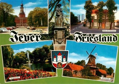Jever Schloss Denkmal Haus der Getreuen Elisabethufer Windmuehle