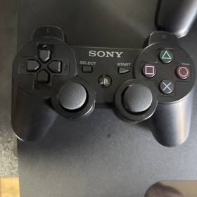 Sony PlayStation 3 PS3 Slim 120GB Console Bundle W/ 2 Controllers & 10 Games 