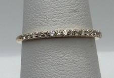 #205 14k Rose Gold Diamond Wedding/Anniversary Band 0.25 ctw Size 6.75