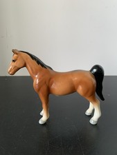 Vintage Glossy Ceramic Lefton Saddle Horse Figurine