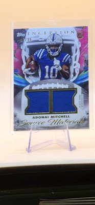 2024 Topps Inception Football #SMAM Adonai Mitchell RC Source Material  /99...