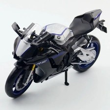 1:12 Yamaha YZF-R1M Diecast Motorcycle Model   Black Alloy Racing Bike Toy Gift