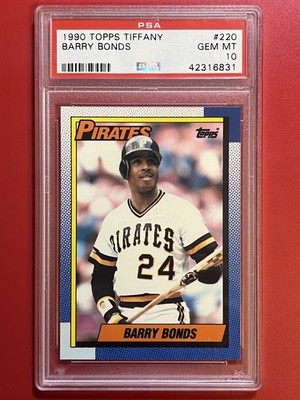 1990 Topps Tiffany Barry Bonds - PSA 10