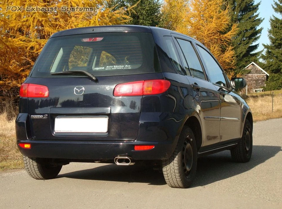 Scarico Sportivo Mazda 2 Tipo DY Anno 03-07 150x70mm Piatto Ovale - Immagine 2 di 4