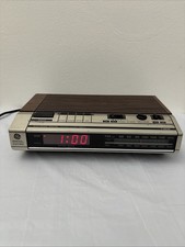 VTG GE General Electric AM/FM Alarm Clock Radio 7-4634B Tested Works