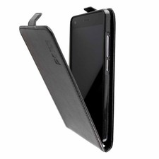 caseroxx Flipcase pour Archos 50B Cobalt / 50B Cobalt Lite en noir fait de Cuir