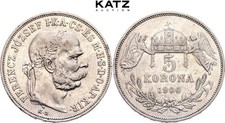 Hungary 5 Korona 1900 KB