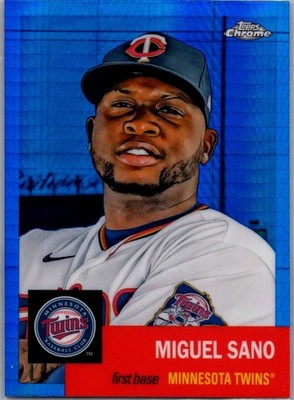 2022 Topps Chrome Platinum Anniversary #357 Miguel Sano Blue Prism Refractor