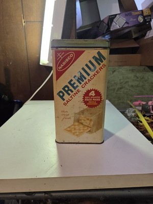 Vintage Nabisco Premium Saltine Crackers 14 oz Tin