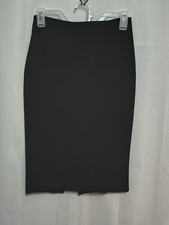 Express Editor pencil skirt size 2 black minimalist career wear classic preppy
