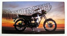 TRIUMPH BONNEVILLE T14OE Motorcycle USA Sales Brochure 1979