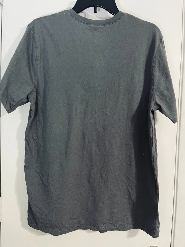 Men’s THREADS 4 THOUGHT Button Top Gray Henley Shirt Size L - Image 4 of 4