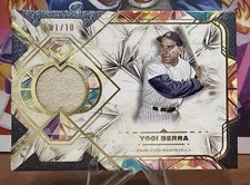 YOGI BERRA 2025 TOPPS DIAMOND ICONS GAME-USED GU RELIC CARD BLACK 1/10 ~ ALPHA ~