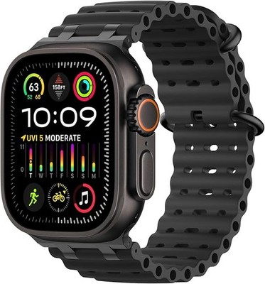 Breathable Silicone Sport Band Compatible with Apple Watch Ultra 49mm for Men Wo