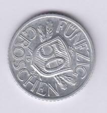 AUSTRIA OSTERREICH 50 Groschen 1955, near BU grade (AI643)