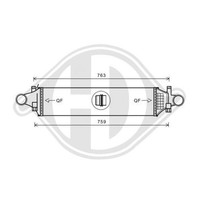 1X LadeluftküHler Diederichs DCA1099 Diederichs Climate FüR Mercedes Benz