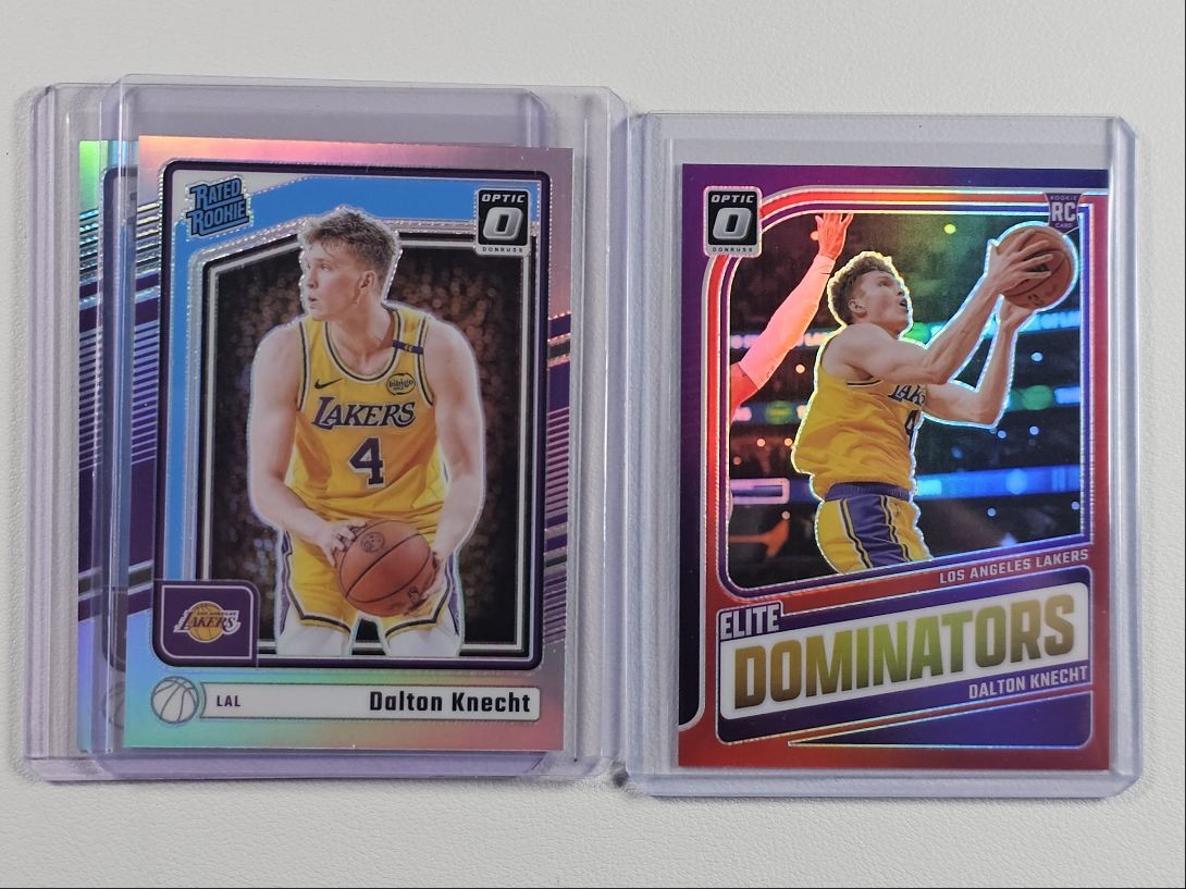 [3] DALTON KNECHT 2024-25 OPTIC ELITE DOMINATORS ROOKIE RED RC /99 Q6069
