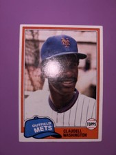 1981 Topps #151 Mets Claudell Washington Baseball Card