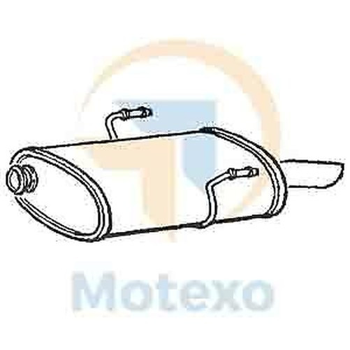 Klarius PG460W EndschalldäMpfer Heckbox 406 1.8 95-00-image