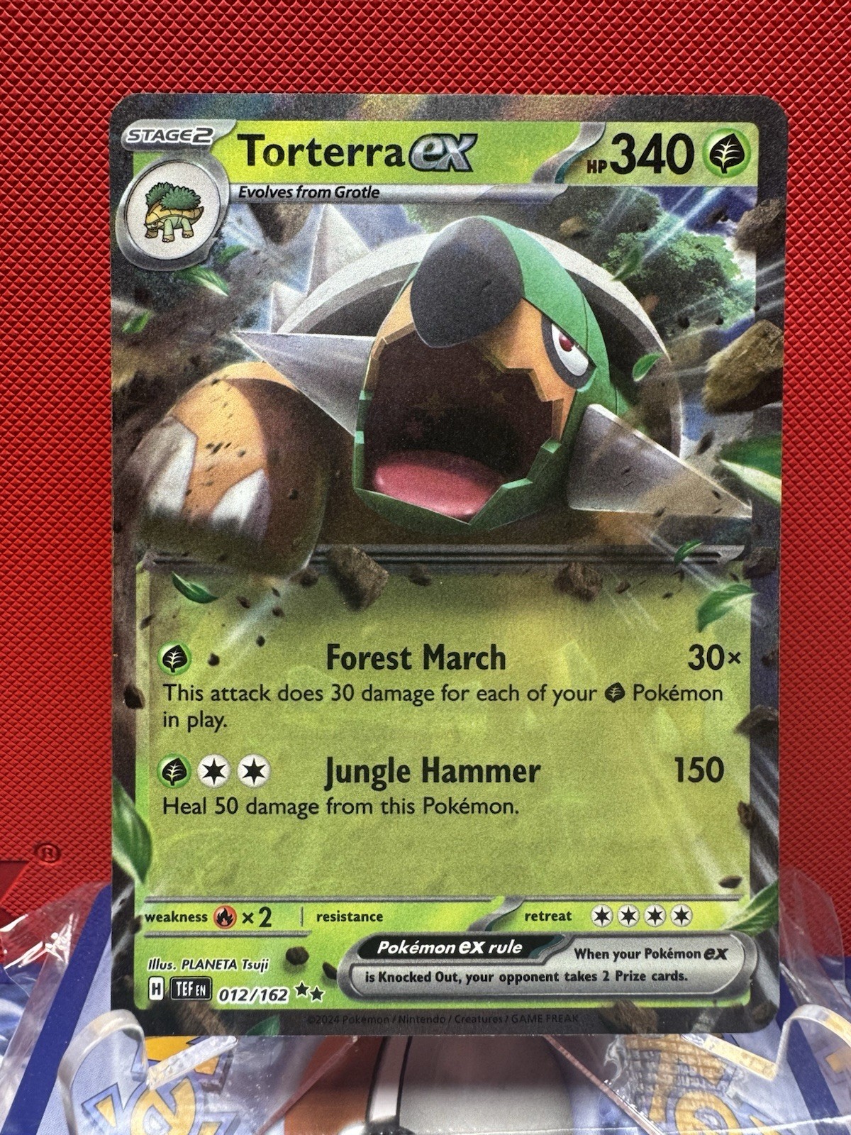 Torterra ex 012/162 SV05: Temporal Forces Holo NM #1008