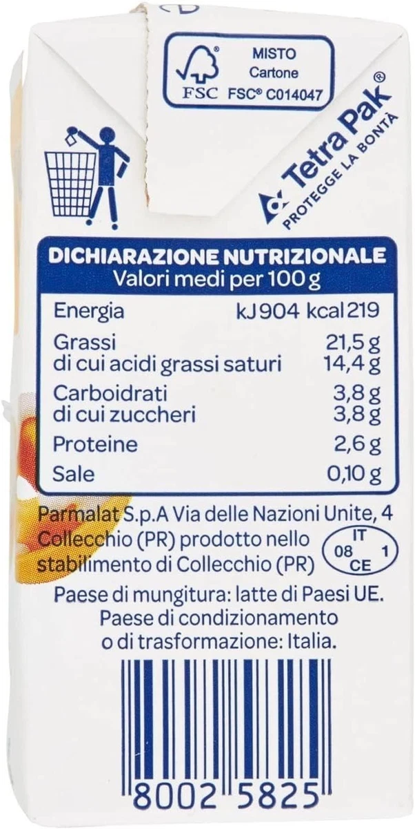 Parmalat Panna Chef Kochsahne, 200ml, 20er Pack+Polpa 400g