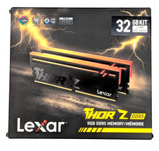 Lexar THOR Z RGB 32GB (2x16GB) DDR5 RAM Kit 6000MT/s CL36 Desktop Memory - Pair