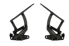 Auto Metal Direct W-996 Hood Hinges, Steel, Black, Chevy, Pair