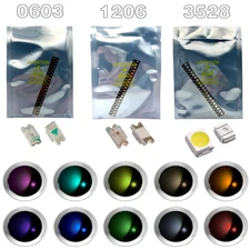 0603 1206 3528 SMD LED | (x20) Pcs. | 10 Colors Available - US Seller