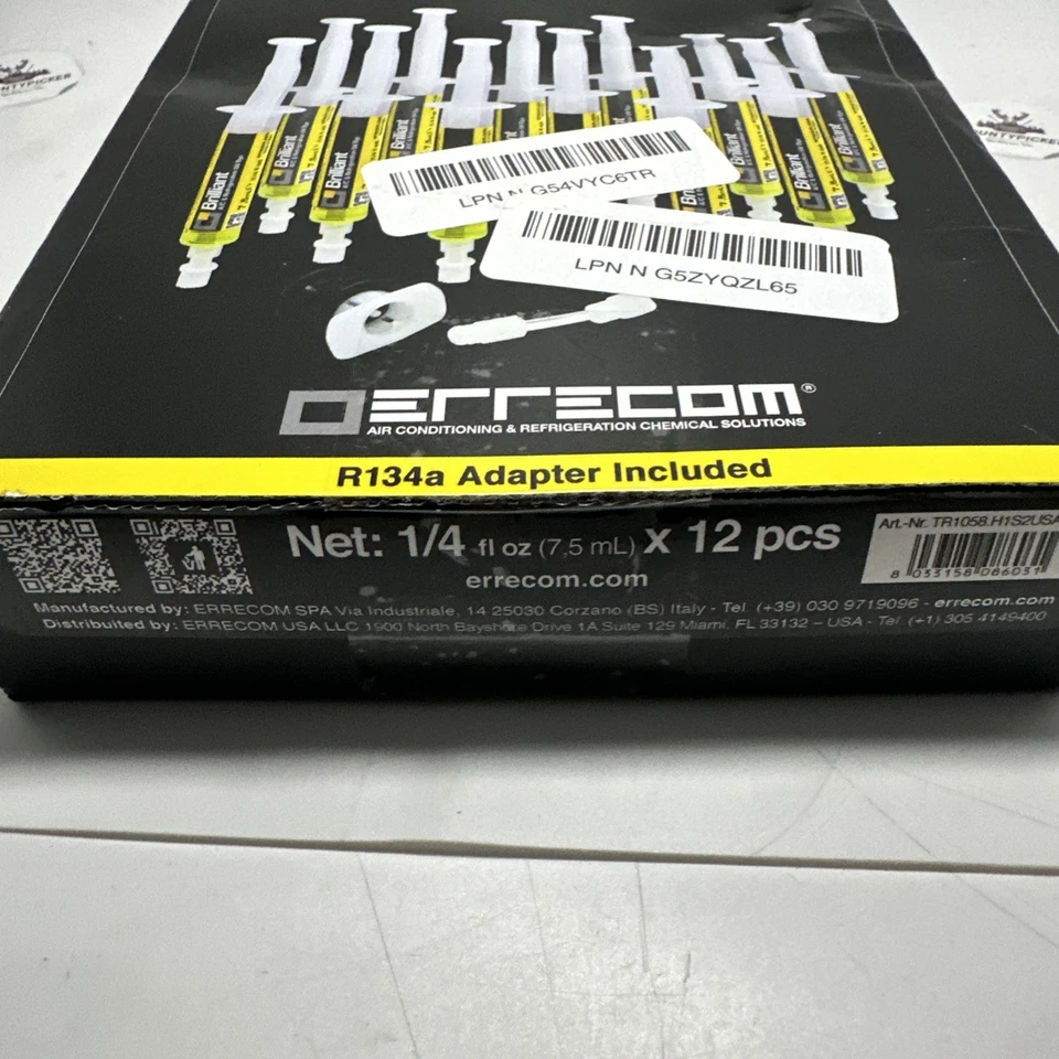 UV Fluorescent Dye Leak Detector - 12 Bottles with R134a Adapter for A/C Systems - Image 3 of 3