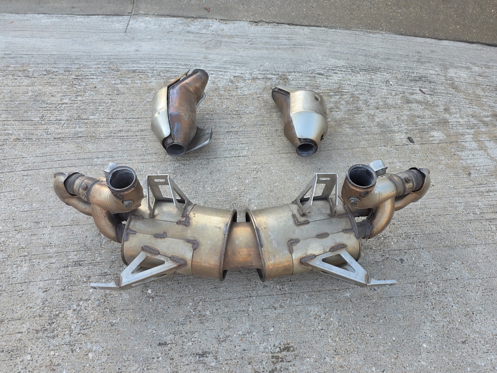 LAMBORGHINI GALLARDO SUPERLEGGE OEM GENUINE ORIGINAL COMPLETE EXHAUST SYSTEM