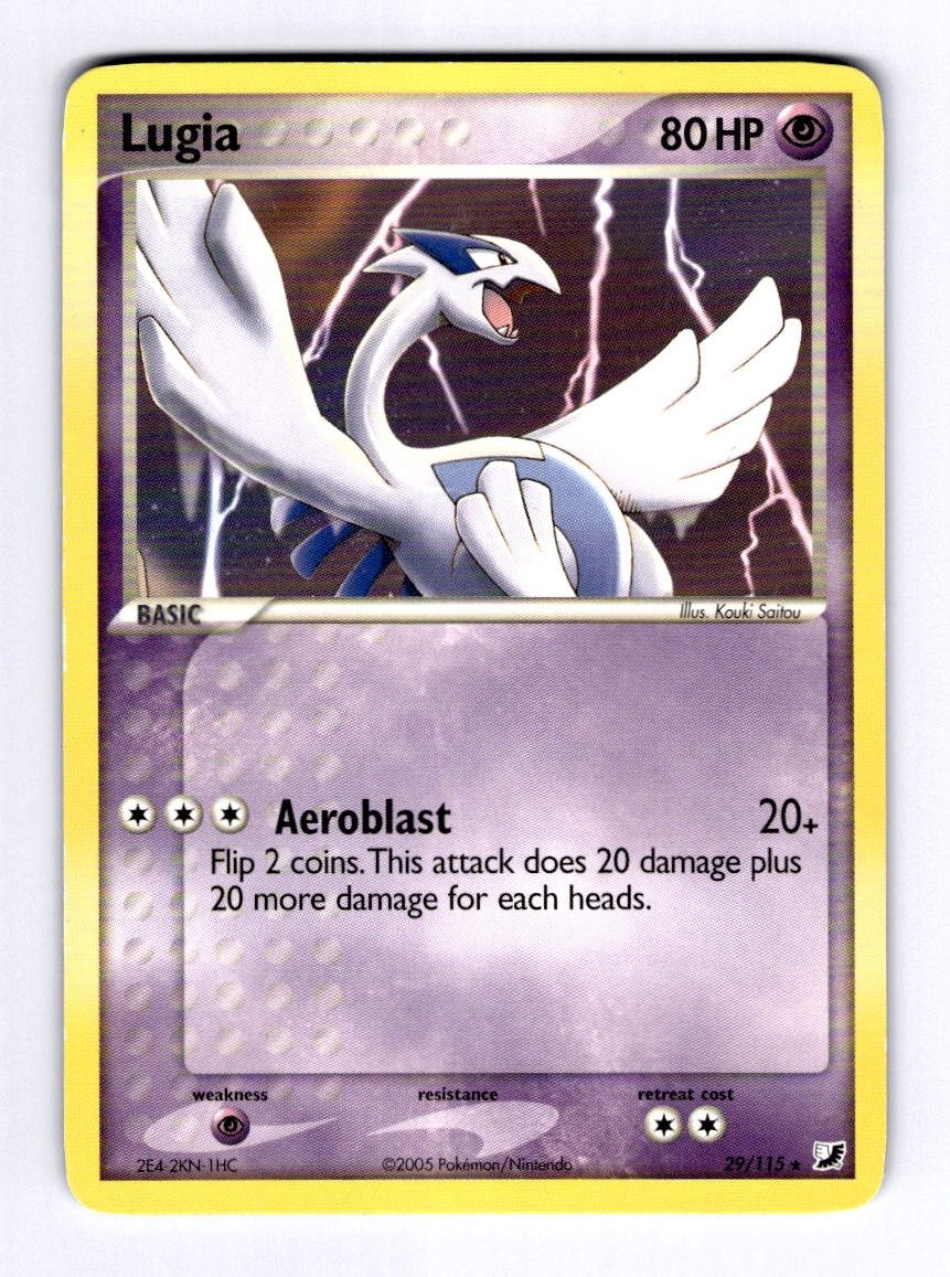Lugia Unseen Forces #29 (2005) Rare LP Pokemon