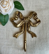 Vintage Gold Ribbon Bow Wall Hook Metal Decorative Towel Coat Hook