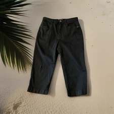 French Dressing Jeans Suzanne Capri Jeans Women's Size 12 Black