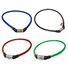 4 DIGIT COMBINATION PASSWORD CYCLING SECURITY BICYCLE BIKE CABLE CHAIN LOCK