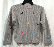 Pink Angel Girls Long Sleeve Pullover Gray Sweaters Sz 6X Embroidered Unicorns