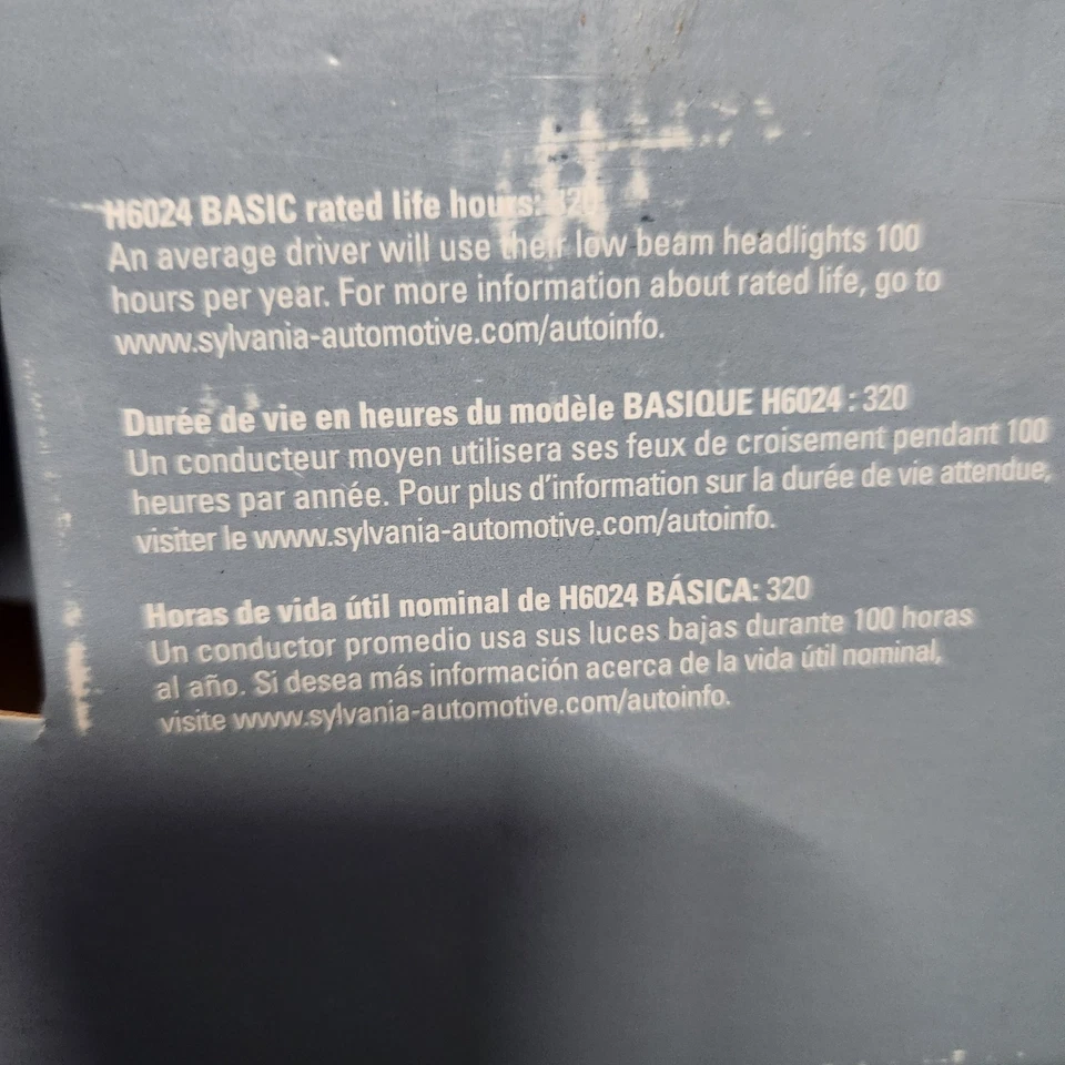 Sylvania Performance Headlight H6024 Harley Yamaha Kawasaki Suzuki Jeep 7" - Image 4 of 4
