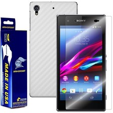 ArmorSuit MilitaryShield Sony Xperia Z1S Screen Protector White Carbon Fiber