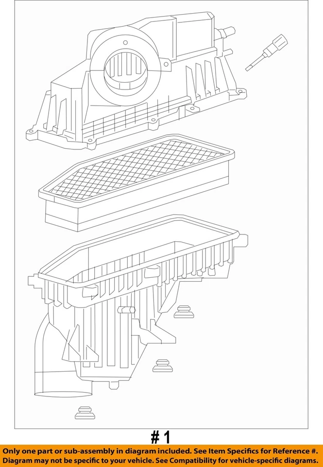 Used Air Cleaner Assembly fits: 2022 Jeep Cherokee 2.0 Grade A - Image 4 of 4