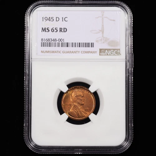 1945-D Lincoln Wheat Cent 1c - NGC GRADED MS65 RD