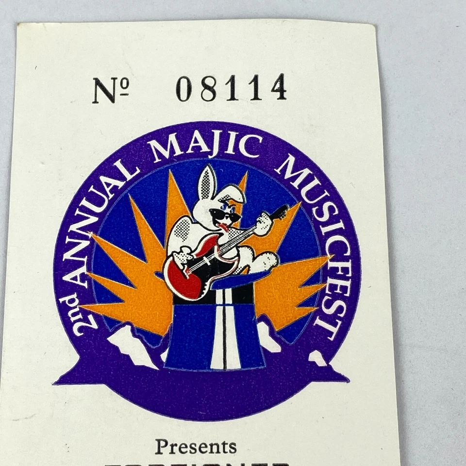 Boleto de concierto extranjero de Doobie Brothers 29 de julio de 1994 verde violinista CO Foto 3 de 4