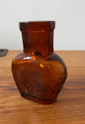 ANTIKE OXO 2 OZ BERNSTEIN GLASFLASCHE