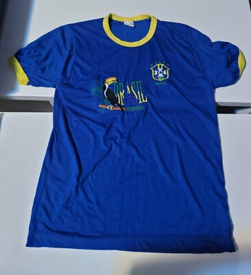 Brasil Manaus Toucan Shirt CBF Soccer World Cup Brazil T-Shirt Embroidered