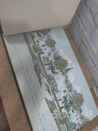 Rare Beautiful 49 Pages Canvas Mural Sample Book 25” X 15”  Heko Art - T. Hertz