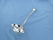 AN ANTIQUE  STERLING SILVER OLD ENGLISH  SOUP  LADLE LONDON 1900.
